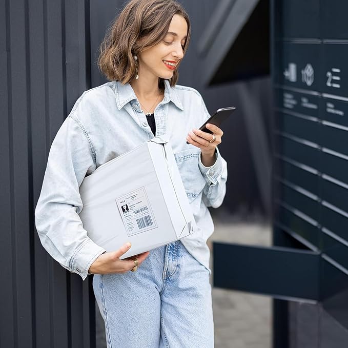 Metronic Poly Mailers 10x13 120000 Pack, Small Shipping Bags for Clothing, Waterproof Mailers Poly Bags, Shipping Envelopes Mailing Bags for Business, Bulk, White