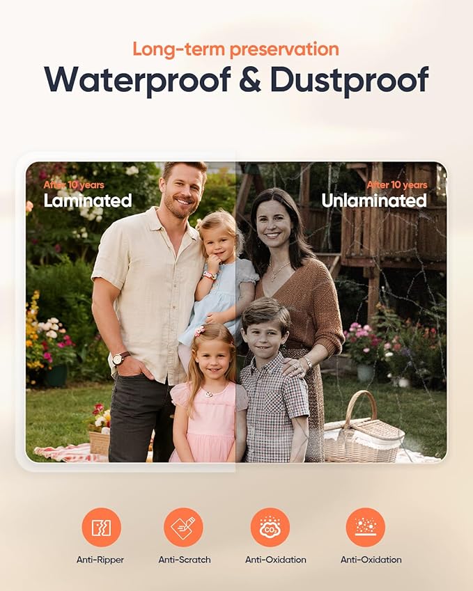 Laminator Machine, 9-Inch Thermal Laminator, Quick 4-Min Warm-Up, Jam-Free Technology, Portable Compact Design for Letter Size Sheets, Ideal for Home, Office & School Use