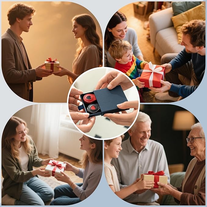 2Pcs Magnetic Leather Bookmarks with Gift Box, Magnetic Pen Holder Book Marks Clip Gift for Book Lover Readers Men Women Teachers Students, Heart Bookmarks