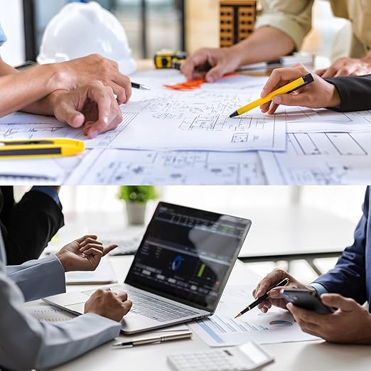 HARFINGTON 2pcs Metal Straight Ruler 20cm Metric SAE Aluminum Alloy Measuring Rulers Scale Tool with Hole for Measure Study Reading Classroom Office, Light Blue