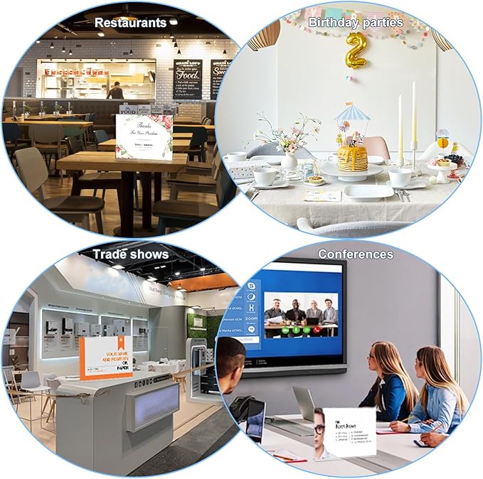 3 Pack Acrylic Sign Holder 8.5x11 Inches,Horizontal T Shape Clear Sign Holder,Double Sided Clear Frames,Plastic Paper Flyer Display Holders,Menu Table Stand for Office,Store,Restaurant