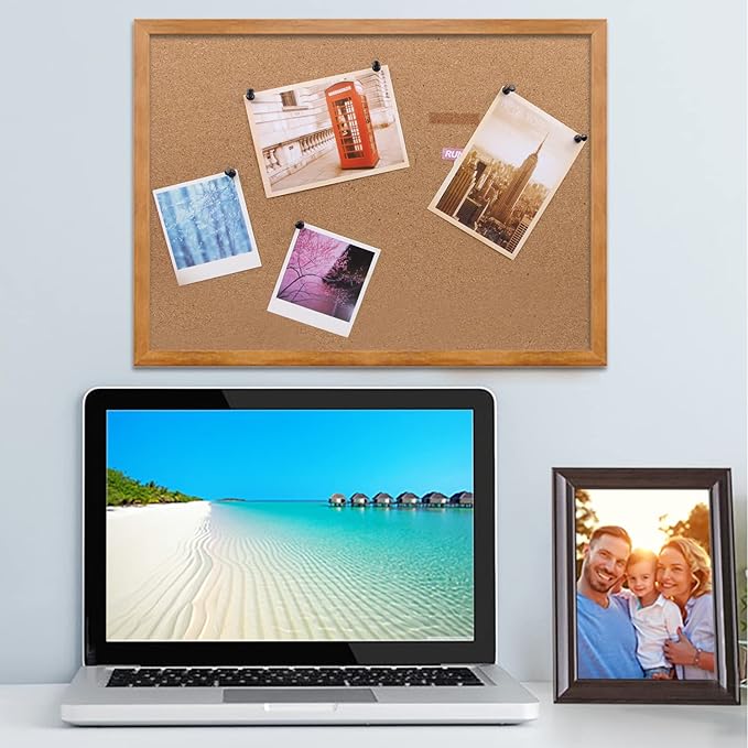 Yalis Black Push Pins 600 Count, Standard Dark Thumb Tacks for Corkboard Bulletin Board