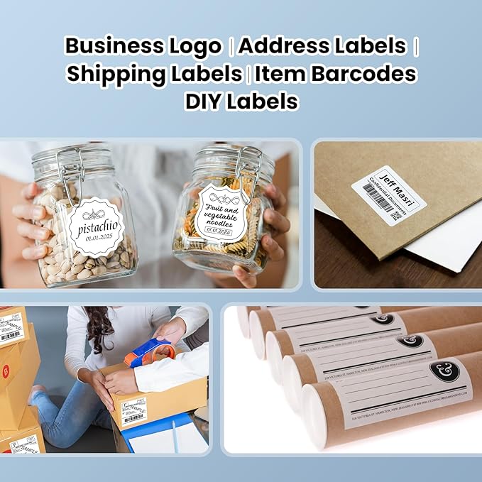 vretti USB Shipping Label Printer - 4x6 Thermal Label Printer for Small Business, Compatible with Windows,Mac,Linux and ChromeOS, Supports Barcodes, Shipping Labels, Mailing Labels, Etc.