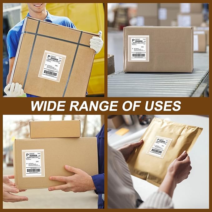 AZUREAL 100PCS Shipping Label Sleeves, 4.5" x 5.5" Packing Slip Pouches, Packing List Envelopes/Shipping Label Envelopes for Mailing, Packing List, Packaging, Protective Documents