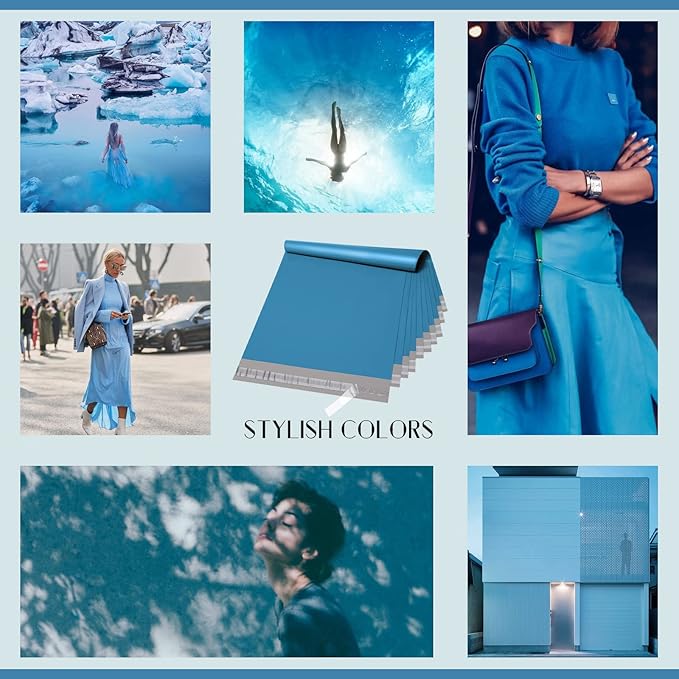 Metronic Poly Mailers 24x24 100 Pcs, Large Shipping Bags for Clothing, Strong Adhensive Shipping Envelopes for Small Business, Mailers Poly Bags, Tear-resistant Mailing Bags in Dark Blue