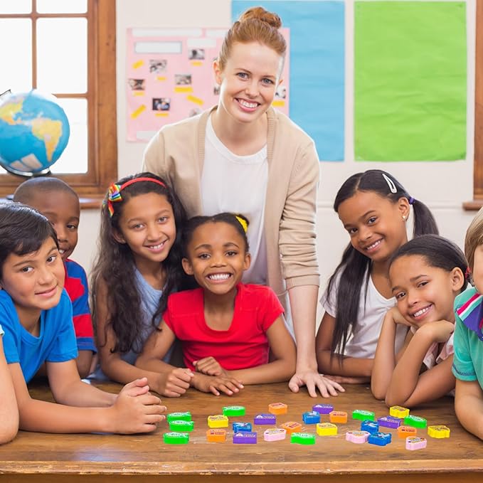 Cinrobiye 60 PCS Bible Verses Pencil Erasers Bulk Inspirational Scripture Eraser Christian Religious Favor Goody Bag Filler Gifts for Students Classroom Office Teacher Prizes Reward School Supplies