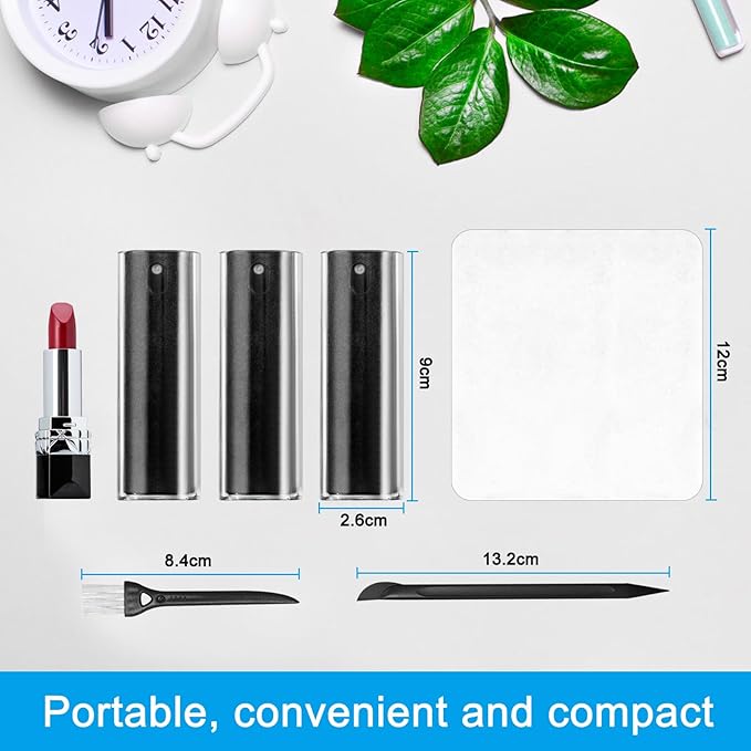 walrfid 3 Pack Screen Cleaner, Car Screen Cleaner Spray and Wipe, Computer Laptop Cleaning Kit for Electronic iPad, iPhone, Cellphone, Monitor, MacBook, Car Display, Tablet, TV Flat Screens, Black