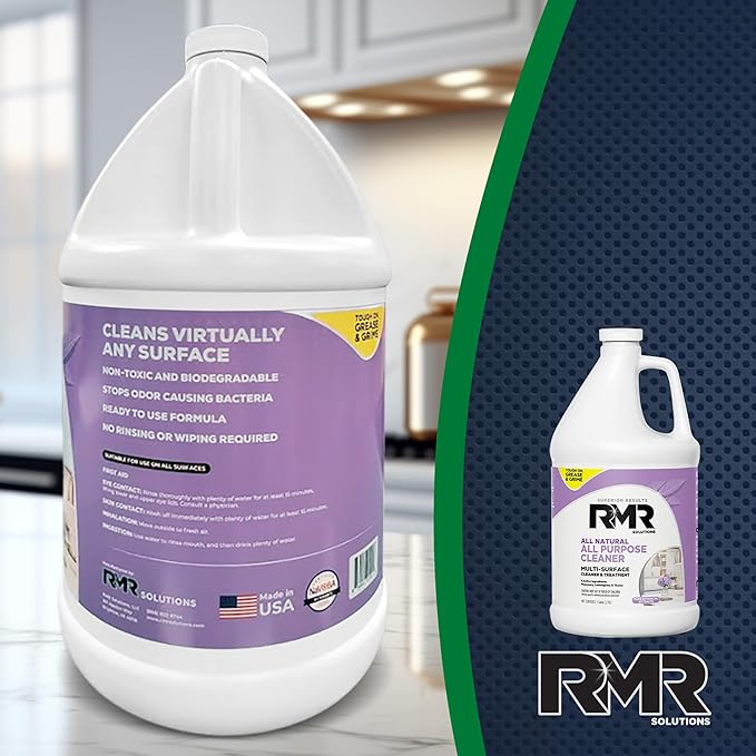 RMR All Natural All-Purpose Cleaner - Non-Toxic, Rinse-Free Multipurpose Cleaning Supplies, Biodegradable 1 Gallon Bottle, Modern Botanical Scent
