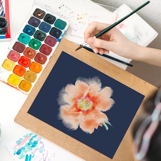 OcePor 100 Sheets Navy Blue Cardstock Paper, Colored Printer Paper 8.5 x 11, Thick Construction for Cards Making, Scrapbook,Office Printing, Invitations, Certificates,DIY Crafting 92 lb/250gsm