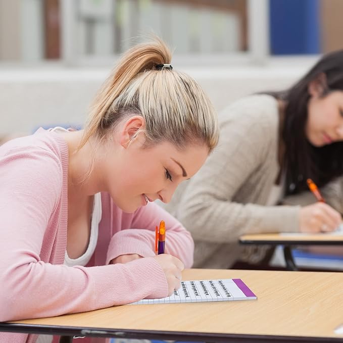 Colarr 24 Pack Legal Pads 5 x 8 Inches Lined Notepads 50 Sheets Wide Ruled Writing Pads for School College Office Business