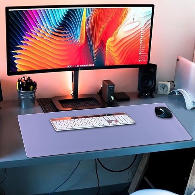 XXL Gaming Mouse Pad 35.4x15.7 Professional Large Mouse Pad & Computer Game Mouse Mat-90x40 Purpleus