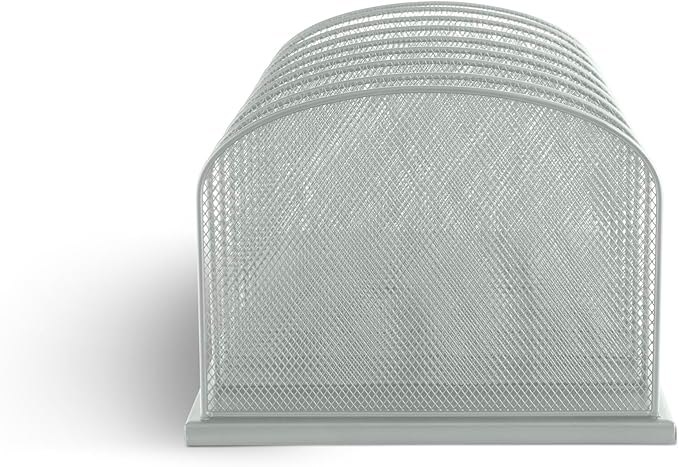 Safco Onyx Desk Organizer with 8 Vertical Sections, File Organizer for Home, Office, Classroom & More, Steel Mesh Construction