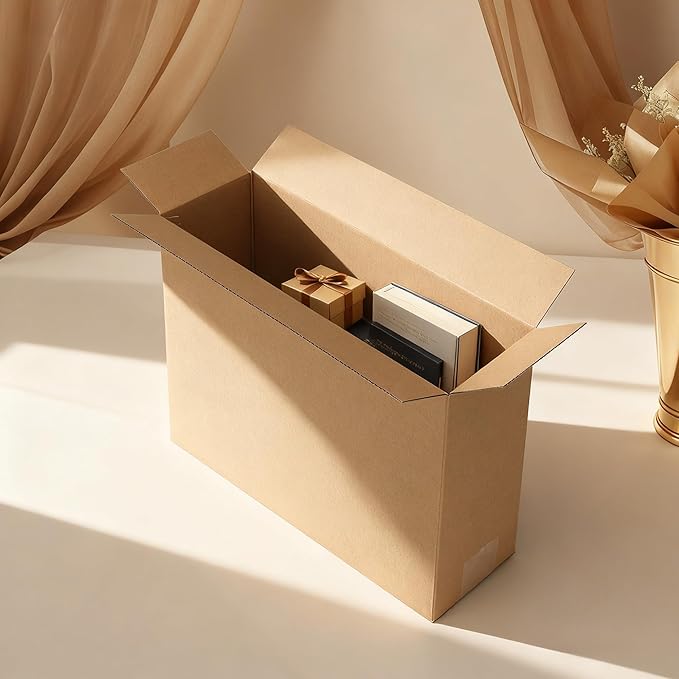 CRUGLA 40 Packs 12x9x4 Shipping Boxes for Small Business, Corrugated Cardboard Boxes Bulk for Shipping Packing Mailing