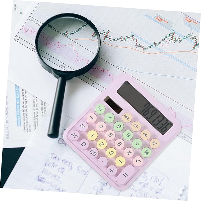 Portable Mechanical Switch Calculator for Students and Office Lightweight Pocket Calculator with Plastic Construction Simple Design for Math and Physics Use Space-Saving Handheld