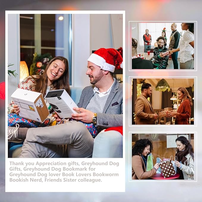 Greyhound Dog Gifts, Greyhound Dog Bookmark for Greyhound Dog Lover Book Lovers Bookworm Bookish Nerd, Bookmark Dog Lover, Book Club Gifts for Reader Dog Owner Lover-DX125