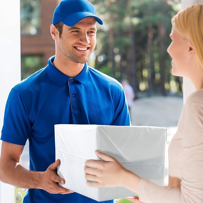 Fuxury 500pcs Poly Mailers 19x24 Inch,Self Adhesive Shipping Bags for Clothing,Waterproof Shipping Envelopes Mailers Poly Package Bags for Small Business,Flexible Mailing Bags White