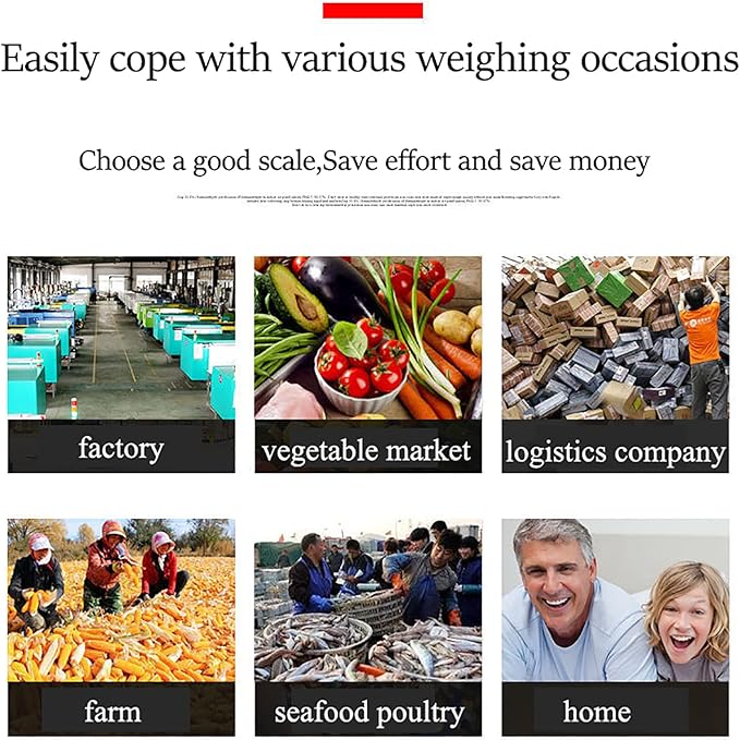 Industrial Platform Scale with Removable Guardrail 660lb Digital Scale with Accurate LB/KG High-Definition Displa Foldable for Weighing Luggage Package Shipping Double Sided Display