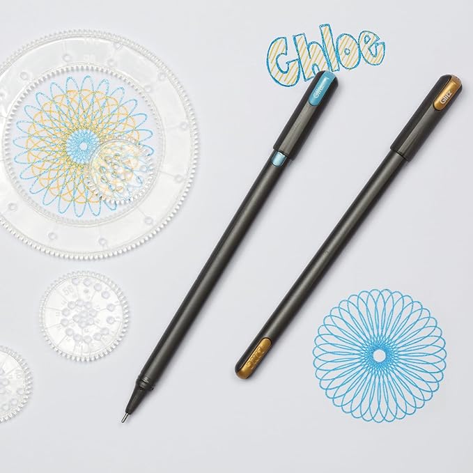 Pentonic Glitter Gel Pens, 10 Count, 10 Assorted Colors, 1.0 mm Bold Point, Smooth Writing For Journaling, Notetaking & Art Projects (1002365)