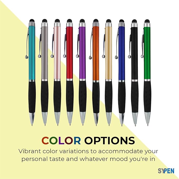 Personalized Stylus Pens With your Custom Logo or Text-600 Pack Bulk-for Businesses, Parties, and Events, 2 in 1 Ballpoint Pen & Stylus for Touchscreen Devices, Purple Barrel, Black Ink