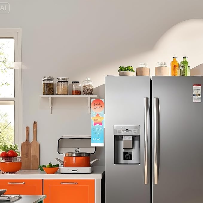 LED Memo Board with Sticky Note Holder, Clear Acrylic Computer Monitor Organizer, Office Supplies, Work from Home Essentials, Multifunction Workspace Accessories