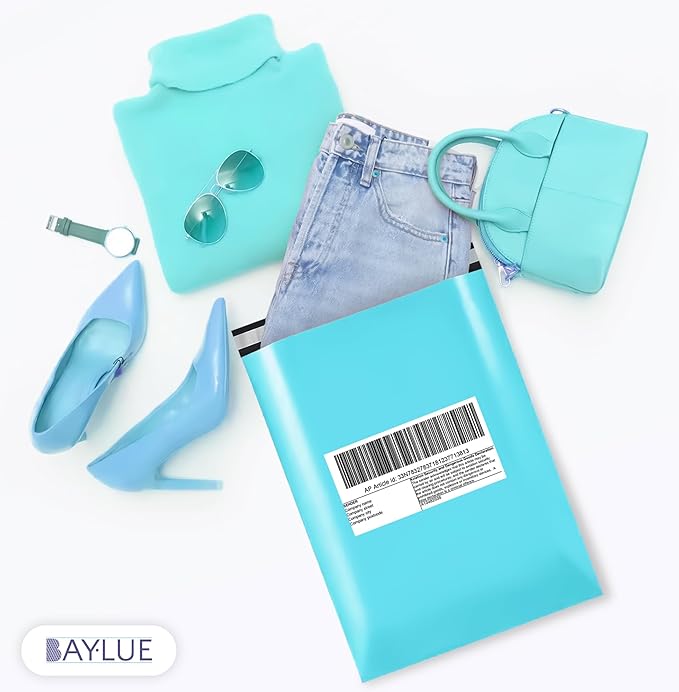 Teal Poly Mailers 9x12 Inch | Strong Adhesive Self-Seal mailer Bags | Tamper, Tear, Water Resistant Shipping Envelopes | Thick Strong Material Polymailer Bags Clothing Bag | 1000 Pack Bulk