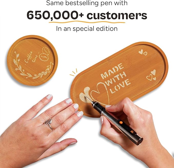 Customizer™ Special Edition Engraving Kit – DIY Starter Set with Engraving Pen, Bits & Materials – Create Personalized Keychains, Magnets & Metal Art – Giftable Craft Kit for Beginners