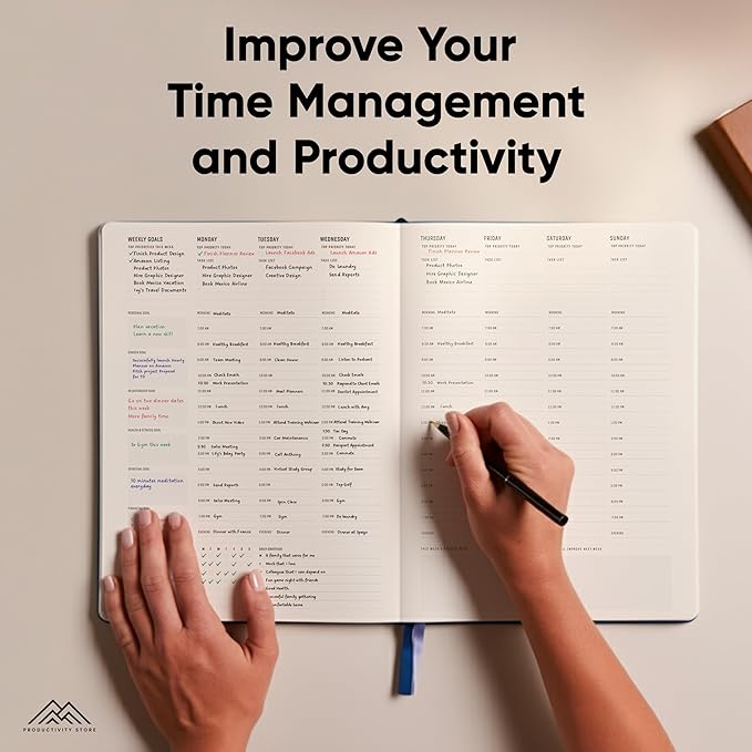 Hourly Planner & Appointment Book (8.5” x 11”) - Premium Hourly Planner with Daily Schedule & 30-Minute Time Slots for Better Time Management by PRODUCTIVITY STORE (A4, Pink)