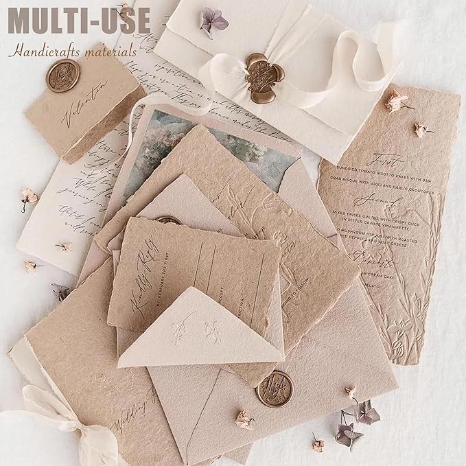 30Pcs Unique Handmade Textured Scrapbook Paper&Mesh Fabric set - A5 sheet Craft Mulberry Special Rice Paper Mix for Scrapbooking Junk Journaling Supplies Card Collage DIY Materials, 5.8x8.2 inches