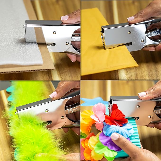 Officemate Classic Plier Stapler Bundle with 10,000 Staples, Metal, Silver (97768)