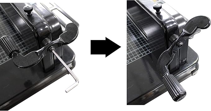 TEXALAN(R) Heavy Duty Guillotine Paper Cutter Black 400 Sheets Stack Paper Trimmer (A3-17'' Paper Cutter)