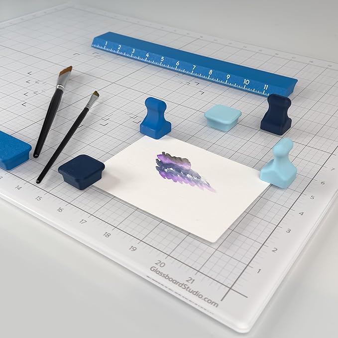 Glassboard Studio MiniPawn Magnet - Strong Neodymium Rare Earth Magnets for Fridge, Whiteboard, Locker & Magnetic Glassboards - Ideal for Crafting & Office Use - Strong Fridge Magnets (Cobalt Blue, 2)