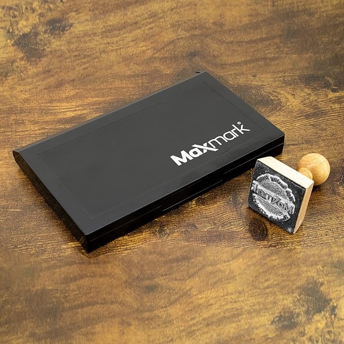 MaxMark Large Crimson Red Stamp Pad - 4-1/4" by 7-1/4" - Premium Quality Felt Pad