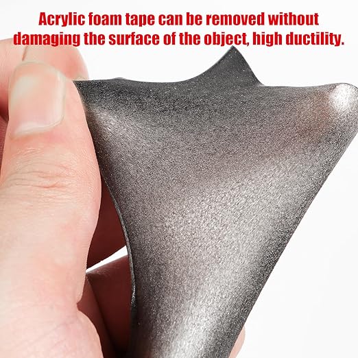 Double Sided Tape Heavy Duty, Waterproof Mounting Foam Tape, 16.5ft Length, 2.17in Width, High Temperature Resistant Adhesive Tape for Car, LED Strip Light, Office Decor, Made of 3M VHB Tape.