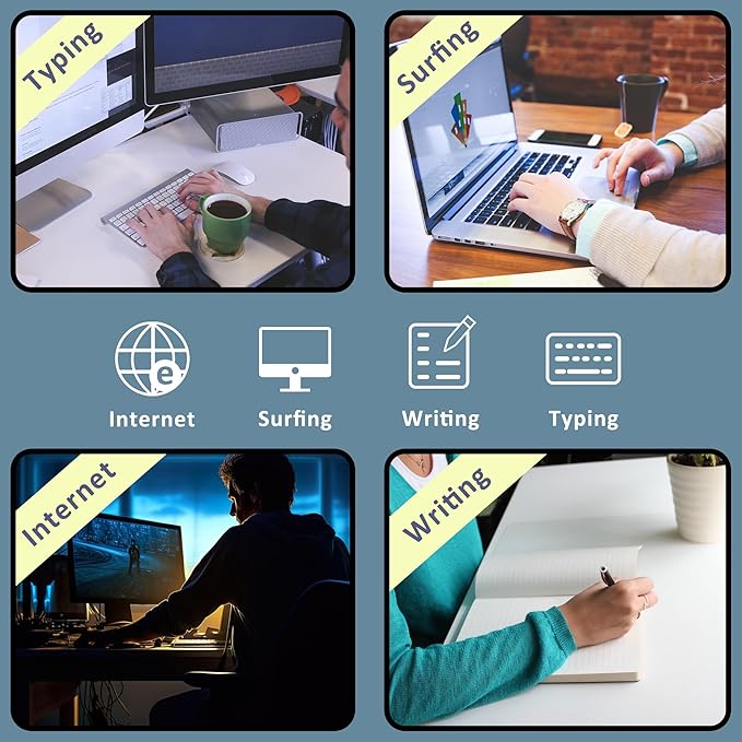 Large Mouse Pad Moon Phase Extended Gaming Mouse Pad Non-Slip Desk Mat with Stitched Edge Laptop Computer Keyboard Mousepad for Office Home 35.4" x 15.7"