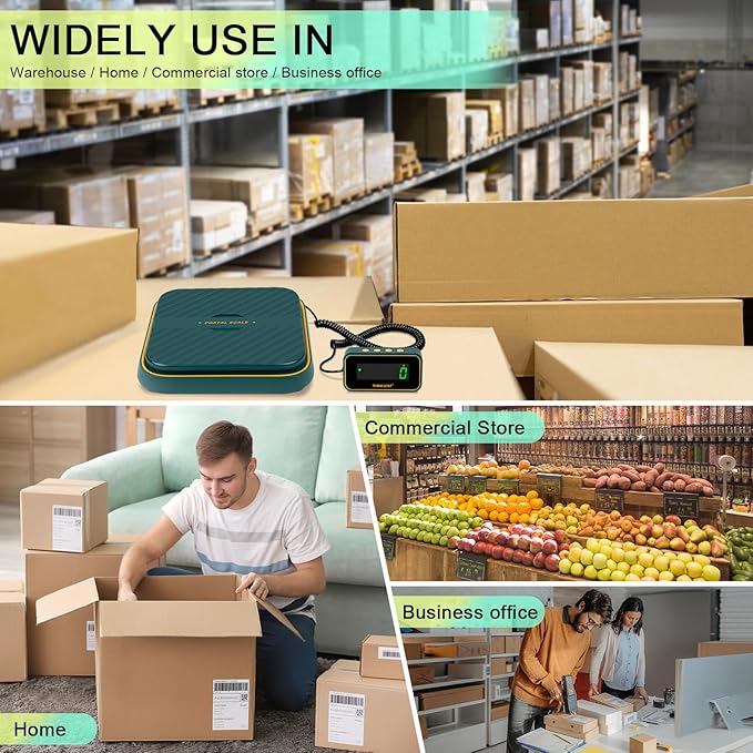 THINKSCALE Shipping Scale for Packages, 86lb/0.1oz Digital Shipping Postal Scale-Hold and Tare Function, Mail Scale Fold up Holder, Postage Scale, Package Scale, Battery&Type-C Charging Cable