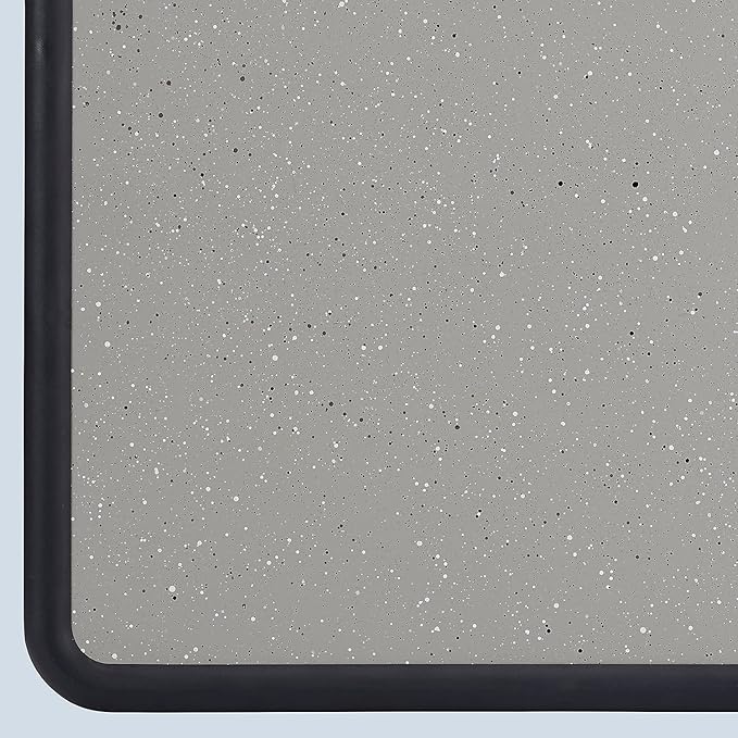 Quartet Bulletin Board, 2 x 3 Feet, Contour, Granite-Colored Surface with Black Plastic Frame (699370)