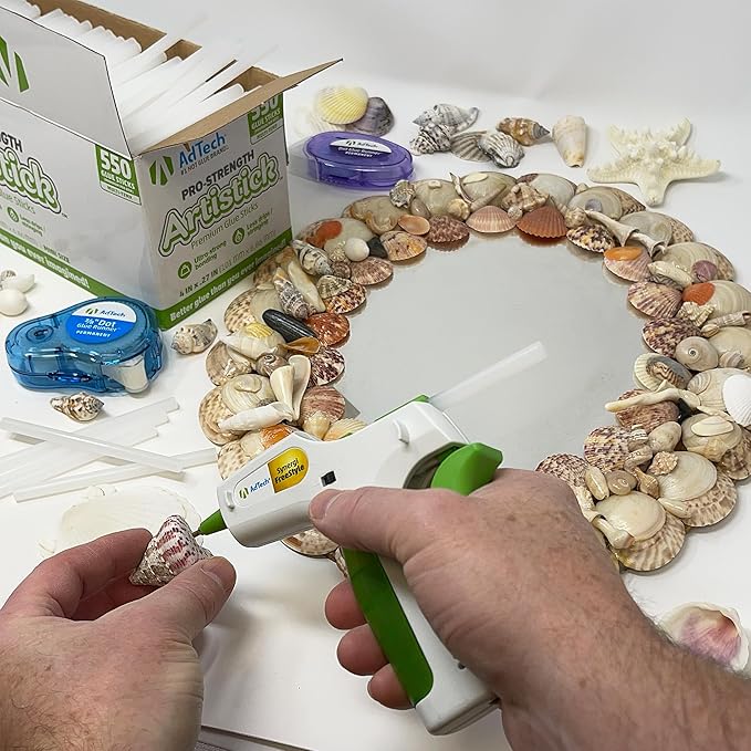 AdTech Mini Artistick 4" High Performance Stringless Hot Glue Sticks - 30 Sticks, Hi-Temp, Strong Bonding for Crafts, Repairs, and DIY Projects