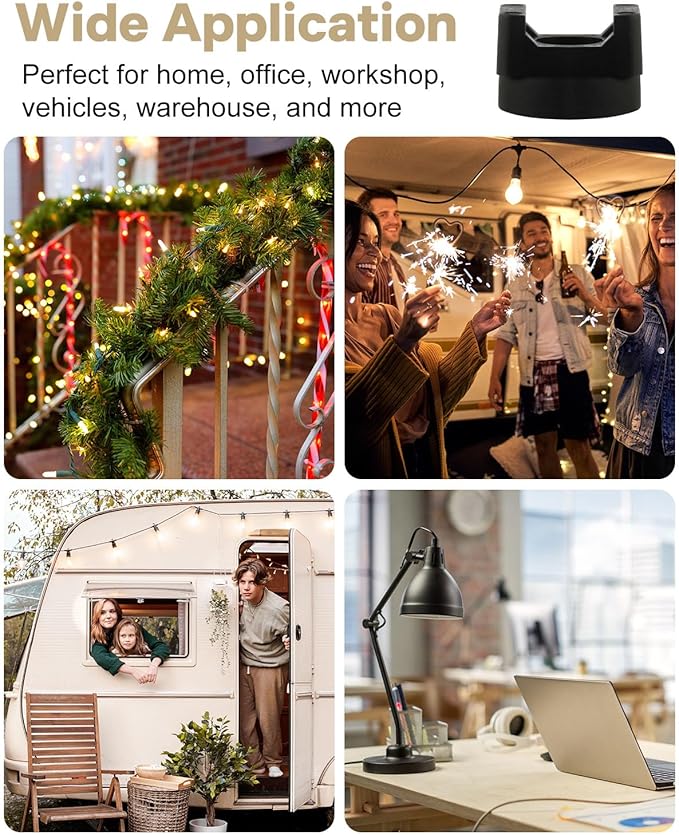 Magnetic Cable Clips Zip Tie Mount Base, Include 20 Pcs 20mm Magnetic Wire Cable Holders with 100 Pcs Heavy Duty Zip, Multipurpose Cable Ties Management Base for Wire, Black