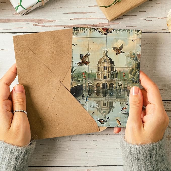 48 Sheets Vintage Baroque Scrapbook Paper, Vintage Decorative Paper for Scrapbook, Junk Journal paper, Pattern Paper, DIY Cards, and Photo Albums, Aesthetic Craft Supplies for Kids and Adults