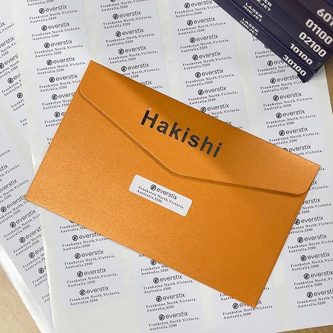 1/2" x 1-3/4", 100 Sheets, 8000 Return Address Labels for Laser & Inkjet Printers, Letter Size