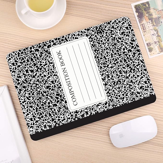 DONGKE Compatible with MacBook Air 13 inch Case 2021 2020 2019 2018 Release A2337 M1 A2179 A1932 with Retina Display & Touch ID, Plastic Hard Shell & Keyboard Cover - Composition Book