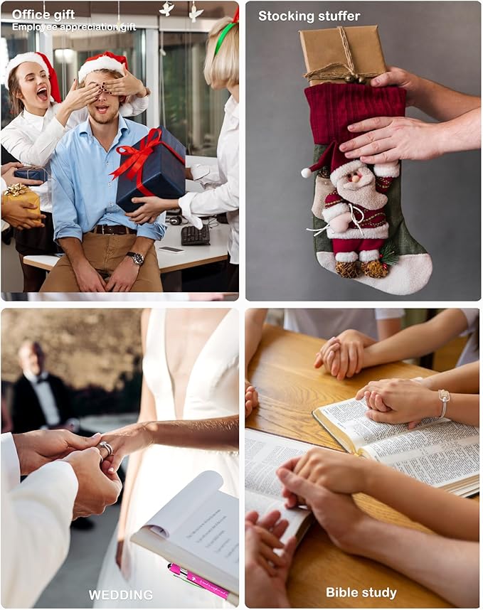 Christian Pens 2-in-1 Stylus Inspirational Bible Verse Pens Bulk Christian Gifts for Men Women Appreciation Gifts for Coworkers Smooth Writing Black Ink for Office School Supplies 20-Pack