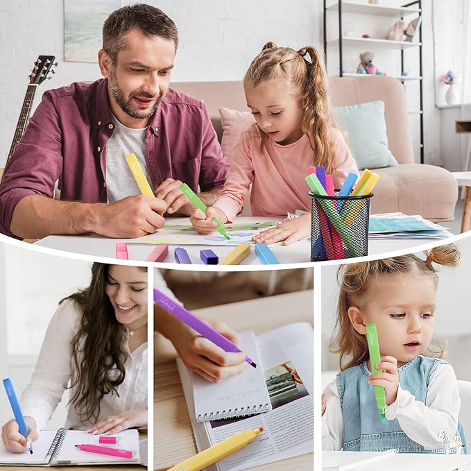 Vitoler Highlighters,8Pcs Highlighters Pastel,Quick Dry,Chisel Tip,Aesthetic Bible Highlighter No Bleed, Teacher Supplies School Accessories