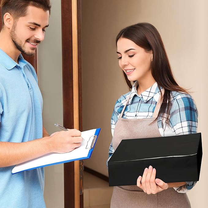 Fuxury 2000 Pcs 12x15.5" Poly Mailers,Waterproof Mailing Envelopes for Clothing, Strong Adhesive Poly Shipping Postage Bags for Small Business(Black)