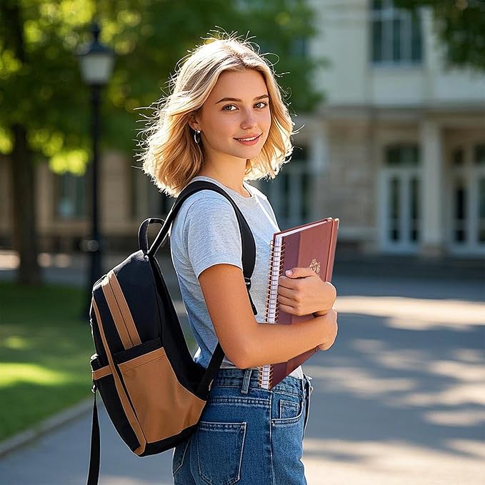 2026 Planner, Weekly and Monthly Calendar Planner Book,Dec 2025 - Dec 2026, Leather Hardcover Spiral Planner with Monthly Tabs, Notes Pages, Perfect for Women & Men, A4 (9.6" x 11.2") - Brown