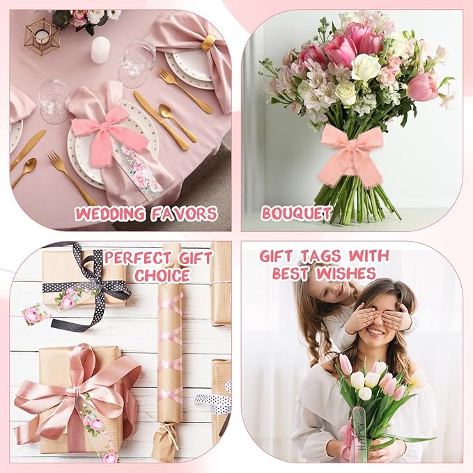 30 Pieces Acrylic Bookmark Blanks(3mm Thick), Clear Acrylic Bookmarks with 30PcsTassels, 3 Rolls Chiffon Silk Ribbon and 30 Packaging Bags, Transparent DIY Bookmarks for Reading Lover Crafts Present