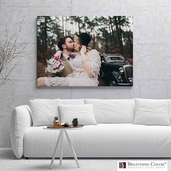 Premium Lyve Matte Canvas Paper Perfect For Use on Professional Makes and Models of Epson, Canon and HP printers preferred by Professionals. 19 mil textured Canvas offered in a 42 inch by 40 ft roll