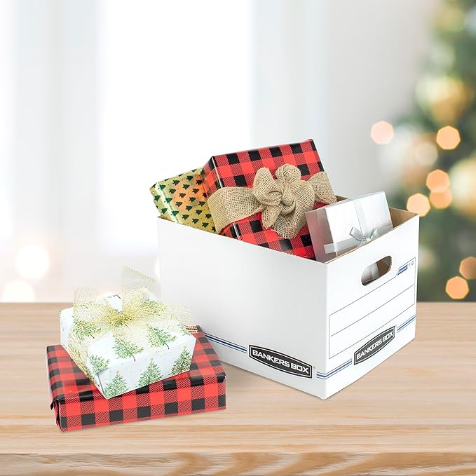 Bankers Box 30-Pack Basic Duty File Storage Boxes with Lids, Letter/Legal, STOR/FILE, (0071304)