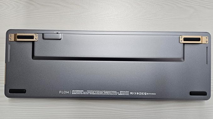 LOFREE Flow Low Profile Mechanical Keyboard, 100 Keys Rechargeable Wireless Keyboards with Bluetooth and Wired Connection for Windows, Mac OS/Black Phantom Tactile Switches