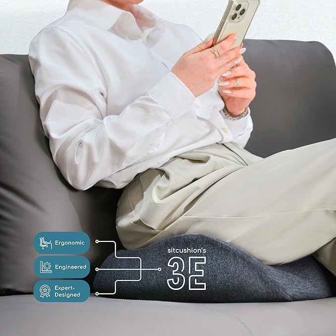 X Large Seat Cushions for Office Chairs, Car & Truck. Ergonomic Gaming Chair Seat Cushion and Sciatica Pain Relief Pillow for Back Pain. Orthopedic Coccyx Cushion for Tailbone Pain Relief (Green)